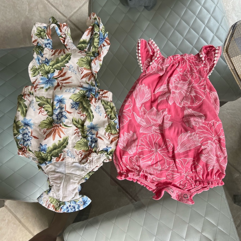 Janie and Jack and Carters Rompers